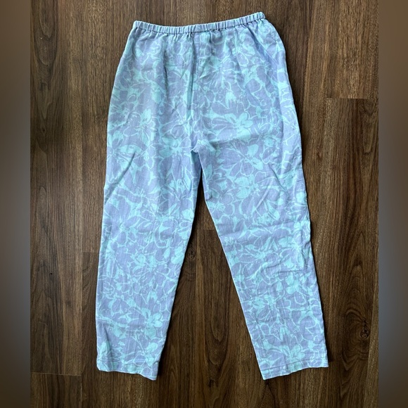 VINTAGE SIGRID OLSEN 90s Linen Pastel Floral Pants Feminine Coastal Grandma Sz S - Picture 11 of 16